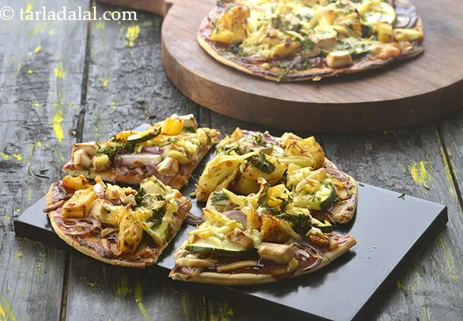 Spicy Pineapple and Tofu Pizza