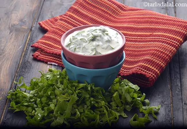 Spinach Raita, for Weight Loss and Athletes