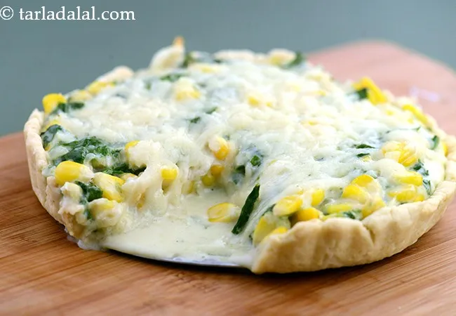 Spinach and Corn Quiche