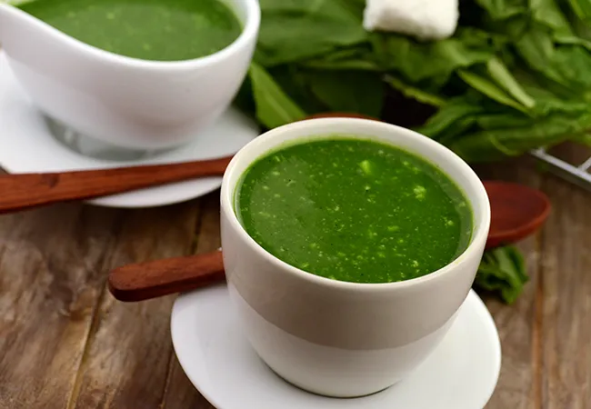 Spinach and Paneer Soup