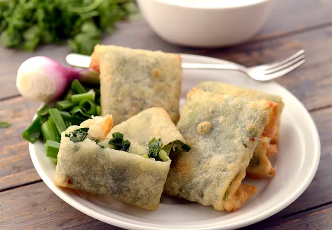 Spring Onion Parcels