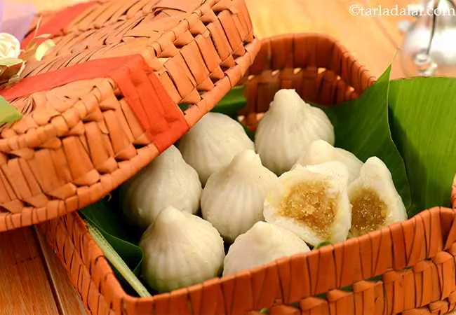 Modak, Steamed Modak, Ukadiche Modak for Ganesh Chaturthi