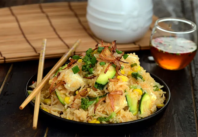  Stir Fried Rice in Honey Chilli Sauce