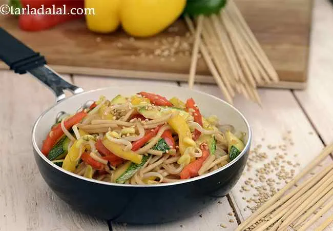 Stir Fry Noodles in Black Sauce