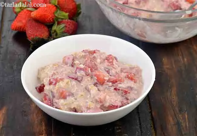  Strawberry Oats Pudding