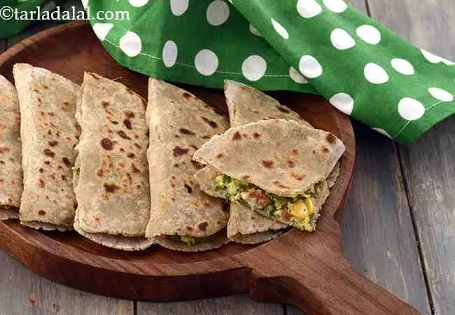 Stuffed Buckwheat Paratha