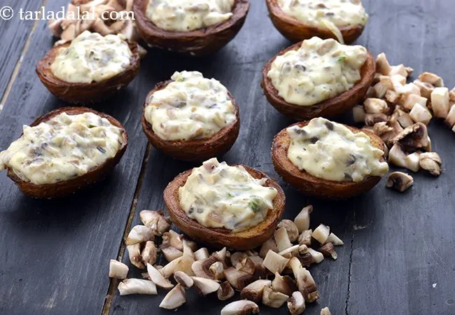 Stuffed Potatoes with Creamy Mushroom