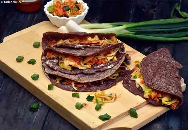 Stuffed Ragi Pancakes