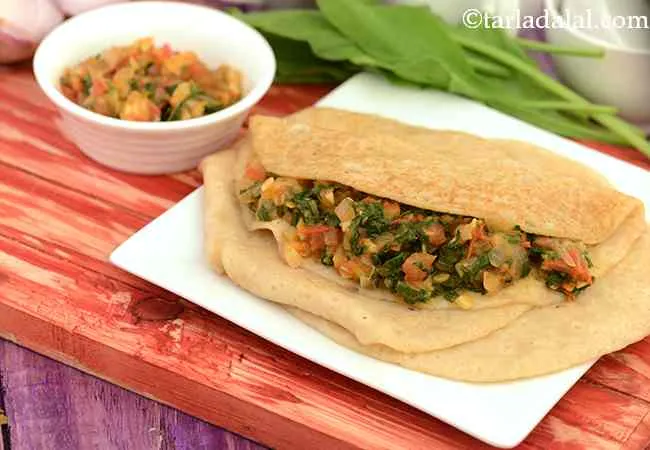 Stuffed Spinach Pancakes