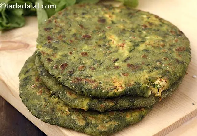  Aloo Palak Paratha, Punjabi Aloo Palak Paratha