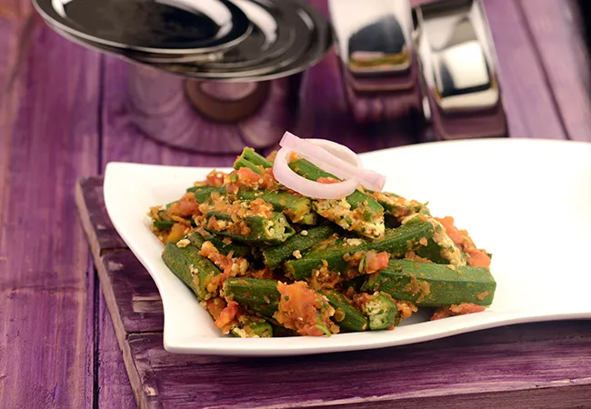  Stuffed Bhindi with Paneer ( Healthy Subzi)