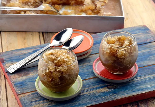  Sugarcane and Ginger Granita, Frozen Dessert