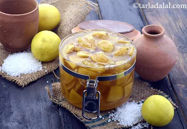 Sweet Lemon Pickle, Nimboo ka Achar, No Oil Lemon Pickle