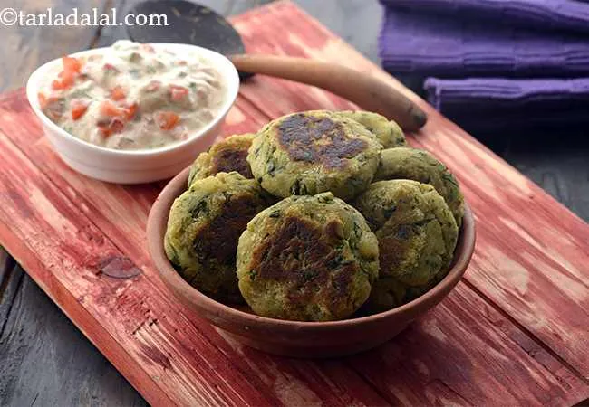  Sweet Potato Tikkis with Tomato Raita