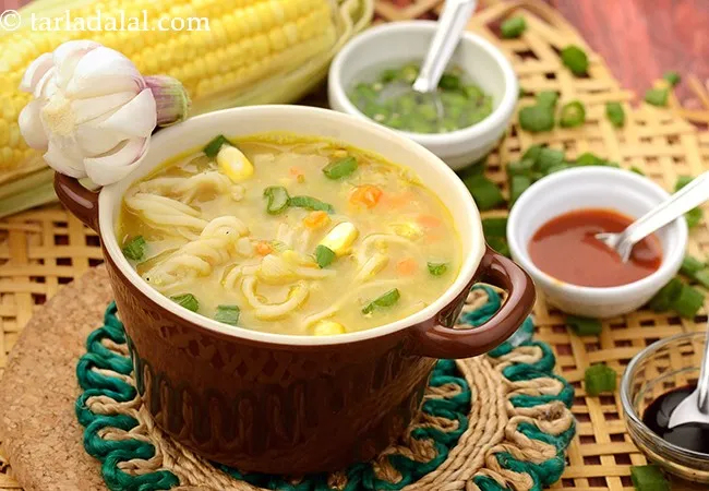 Talumein Soup, Indo Chinese Veg and Noodle Soup