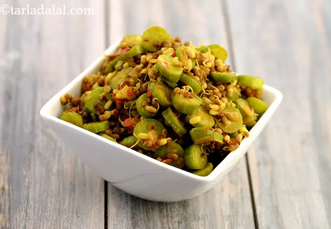  Tendli and Matki Subzi, Pressure Cooker Tendli Aur Matki ki Subzi