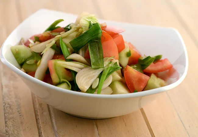  Tomato, Cucumber and Onion Salad