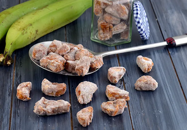  Upperi, Raw Banana Sweet Crispies, Recipe for Onam