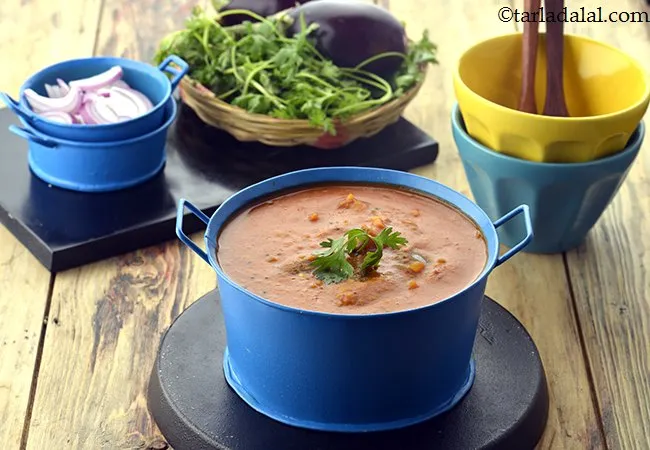 Vaingya Ambot, South Indian Brinjal Dal