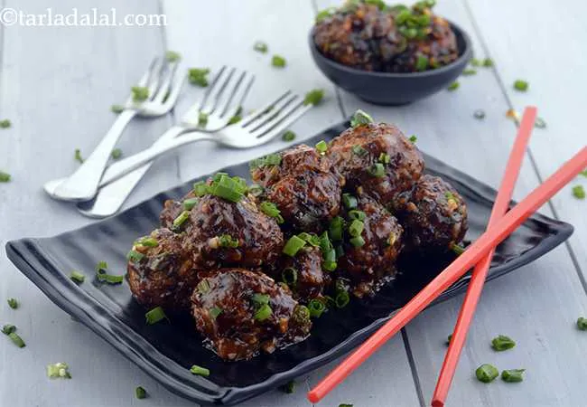 Veg Manchurian, Chinese Dry Manchurian