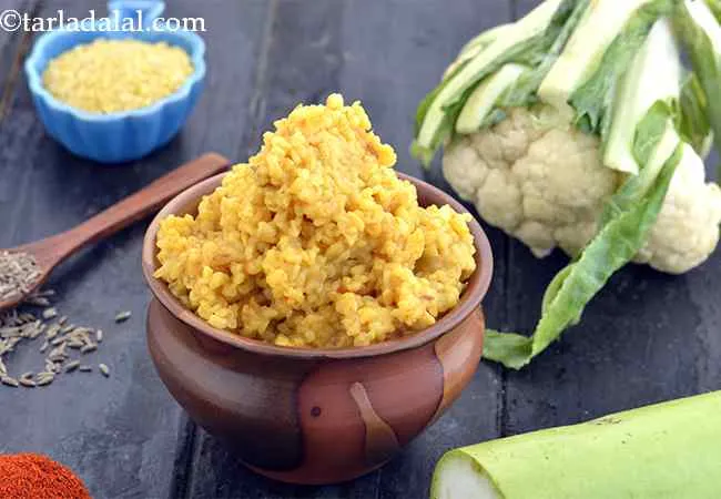 Vegetable Bulgur Wheat Khichdi, Low Salt Recipe