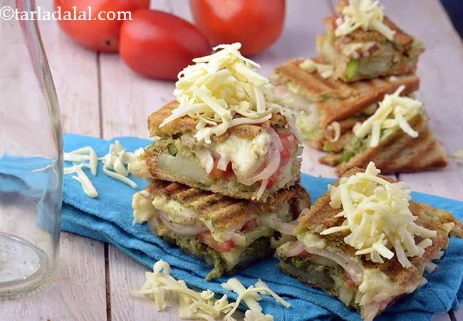 Vegetable-Cheese-Grilled-Sandwich