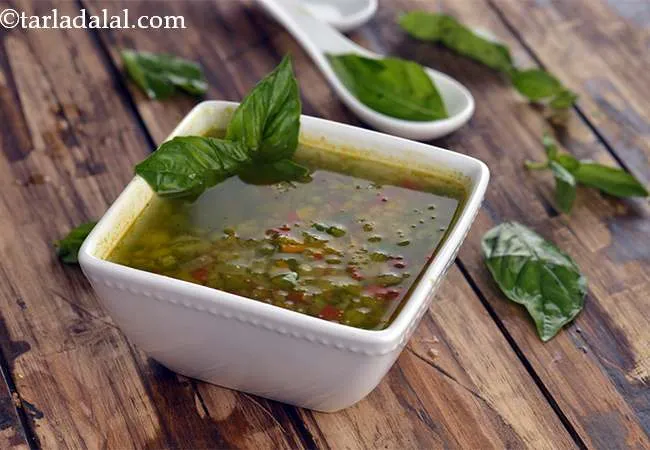 Vegetable and Basil Soup, Healthy Diabetic Recipe