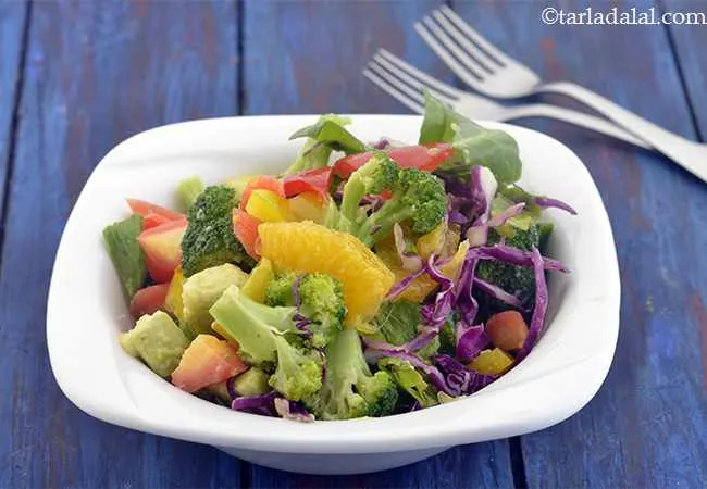 Vitamin A, Vitamin E, Iron Rich Healthy Antioxidant Lunch Veg Salad