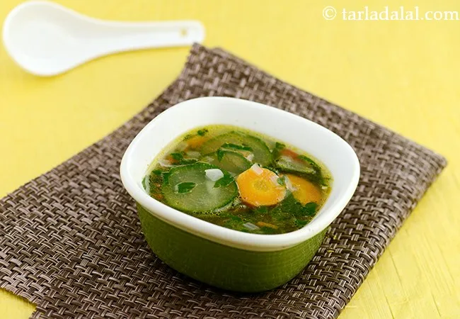Zucchini and Carrot Clear Soup