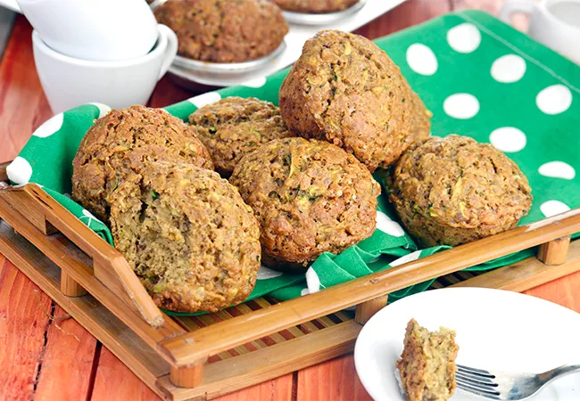 Zucchini and Flax Seed Muffins