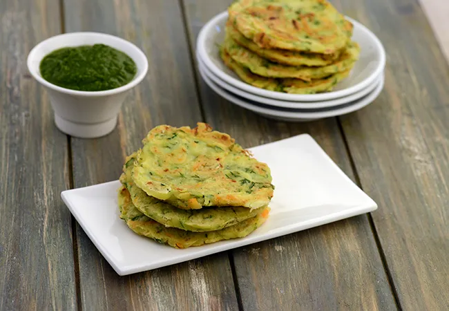 Zucchini and Carrot Pancake