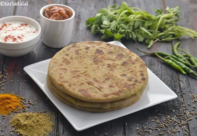 aloo methi paratha recipe | Punjabi aloo methi paratha | stuffed aloo methi paratha | aloo ka paratha |