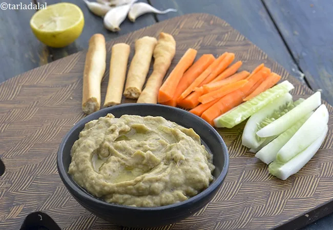 baba ganoush recipe | roasted Indian eggplant dip | baba ganoush Lebanese recipe |