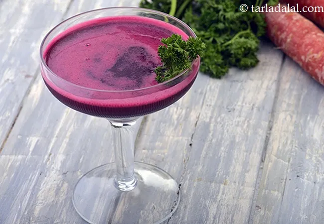 beetroot juice recipe | healthy Indian beetroot juice | calcium, Vitamin C and folic acid rich juice |
