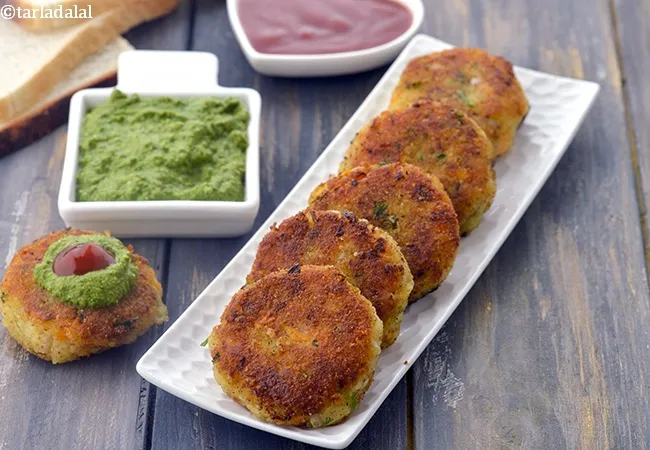 bread cutlets recipe | bread cutlets with mixed vegetables | crunchy tava veg cutlets | shallow fry Indian veg cutlets |