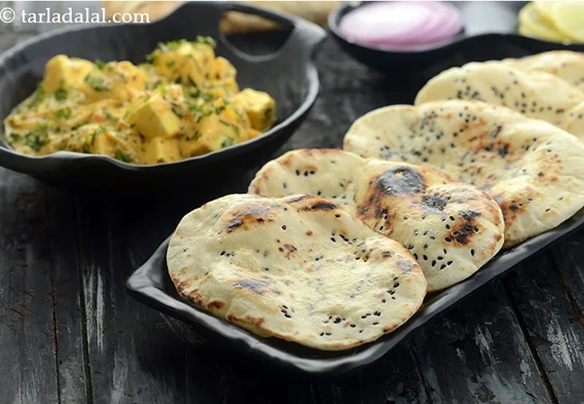 butter naan recipe | homemade naan | butter naan made in tava | butter naan with yeast |