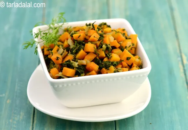 carrot methi sabzi recipe | gajar methi sabzi | healthy Indian sabzi | Vitamin A, C rich sabzi |