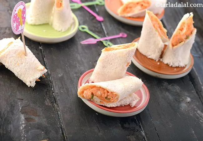 Carrot Pinwheels ( Finger Foods For Kids )