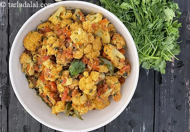 cauliflower stir fry recipe | gobi fry | gobi tomato sabzi |