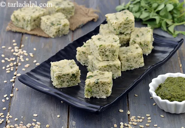 पालक मेथी ढोकला रेसिपी | गुजराती पालक ढोकला | स्नैक रेसिपी | पालक ढोकला | Palak Methi Dhokla