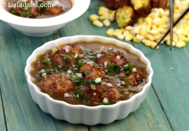 corn manchurian recipe | sweet corn manchurian | restaurant style corn manchurian gravy |