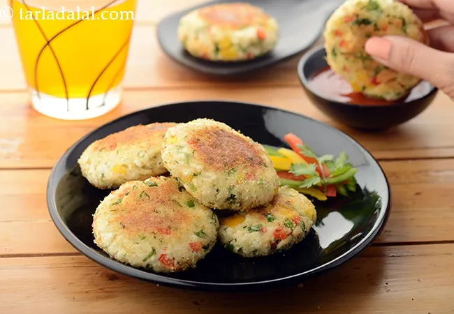 cottage cheese cutlet recipe | Jain paneer rice cutlet | Indian paneer starter | Jain paneer tikki |