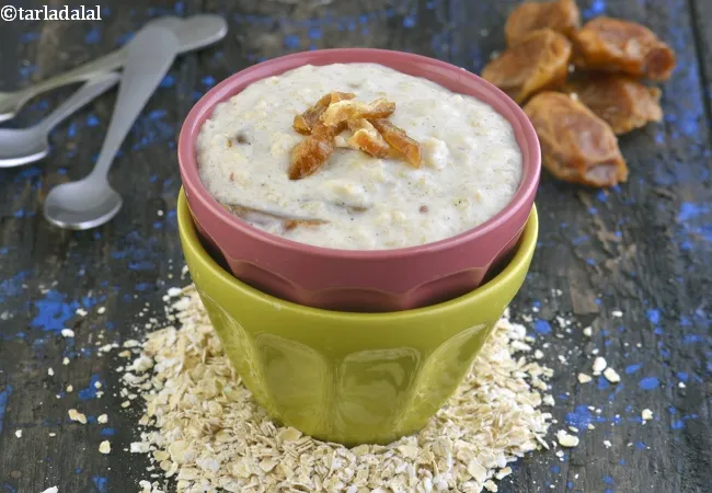 dates and oats kheer | oats and dates payasam | healthy dates and oats kheer |