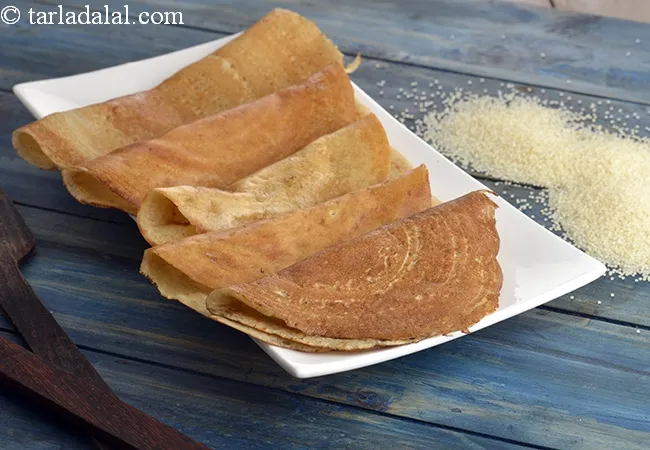 फराली दोसा | व्रत वाला डोसा | व्रत के लिये समा का दोसा | Farali Dosa, Faral Foods Recipe - How To Make Farali Dosa, Faral Foods