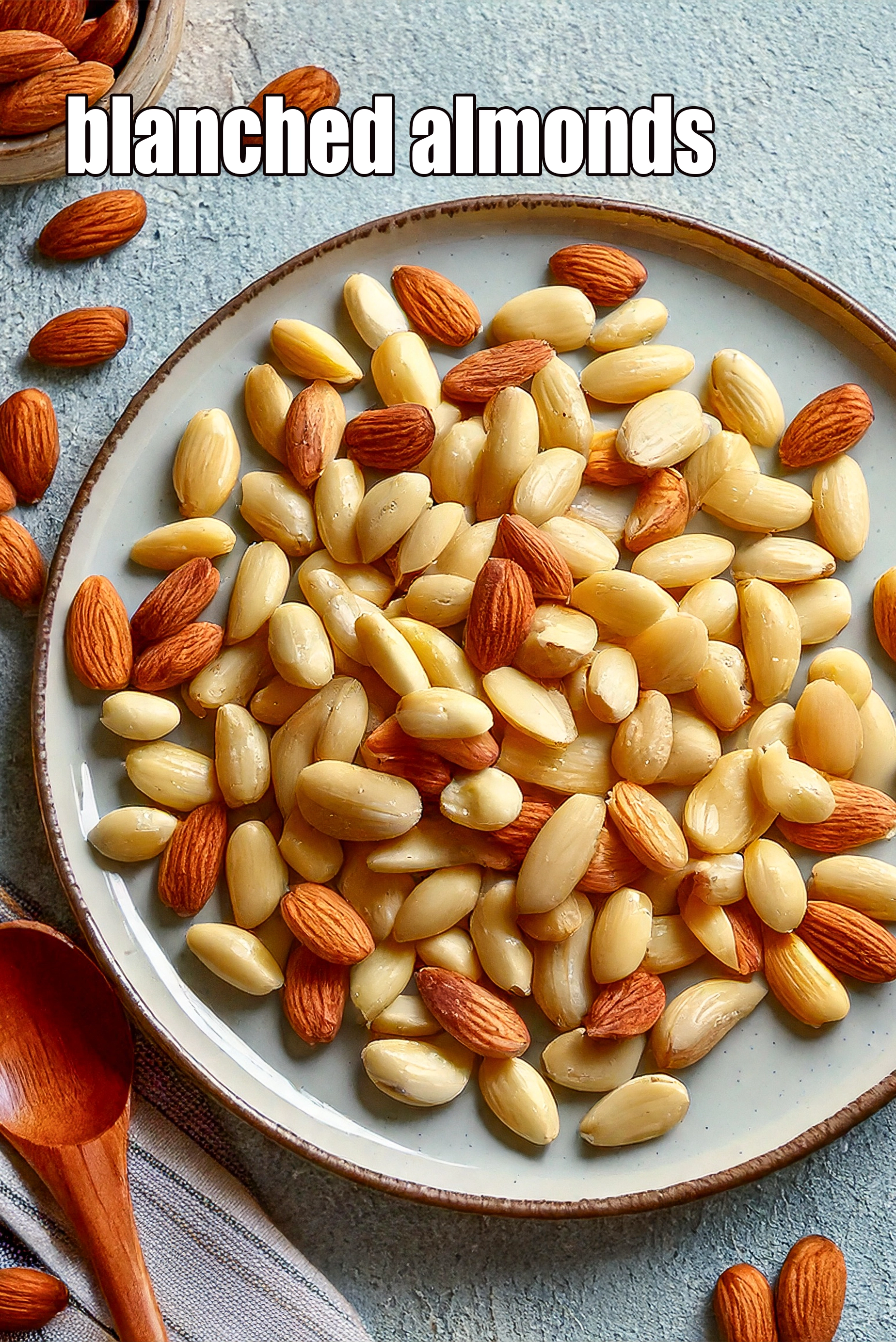 blanched almonds