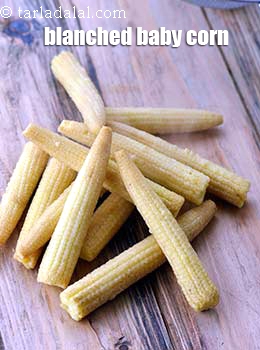 blanched baby corn