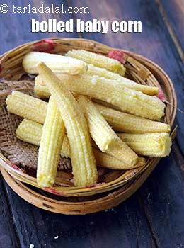 boiled baby corn