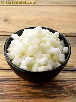 chopped ash gourd