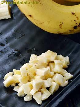 chopped bananas