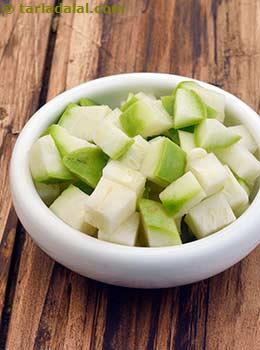 chopped round gourd
